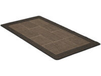 Brick svart - flatvevd teppe med gummibakside