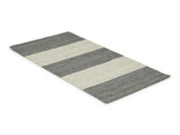 Basel stripe grå - PET yarn-teppe