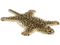 Leopard naturell - håndtuftet teppe