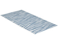 Zebra blå - plastteppe