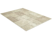 Patch beige - maskinlagd teppe