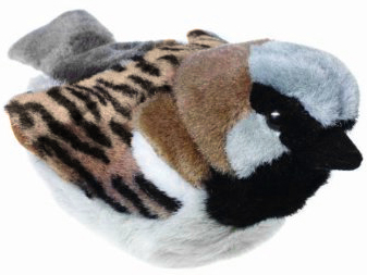 Gråspurv med fuglelyd, 14cm - Wild Republic