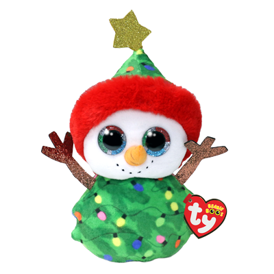 Beanie Boos Garland Snögubbe (grønn) - TY Kosedyr