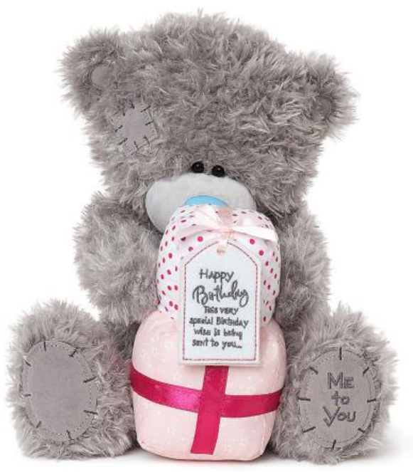 Bamse med bursdagsgaver, 30 cm - Me To You