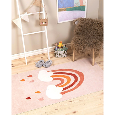 Rainbow beige - barneteppe