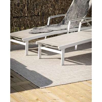 Rivas taupe - flatvevd teppe