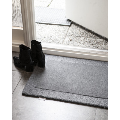 Plain mørkegrå - dørmatte