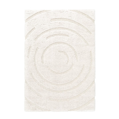 Geometric Record creme - ryeteppe