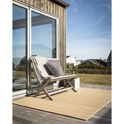 Valetta beige - flatvevd teppe